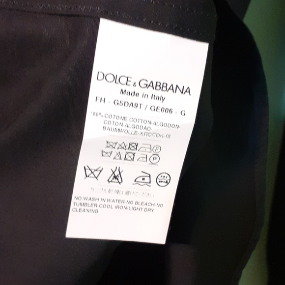 🔊SOLD OUT D&G MEN 15.5 BLACK BUTTON DOWN SHIRT - Picture 5 of 5